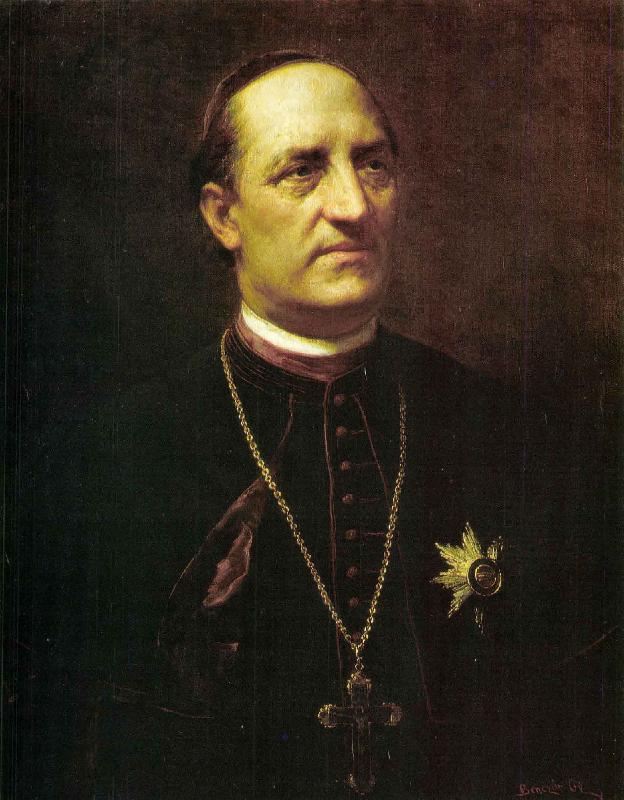 Gyula Benczur Portrait of Arnold Ipolyi oil painting image